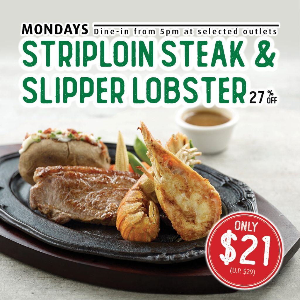 Striploin Steak & Slipper Lobster