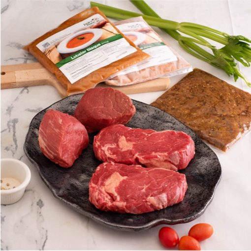<strong style="color:#cc0000;">Steak Lover’s Duo Meal for 4</strong>