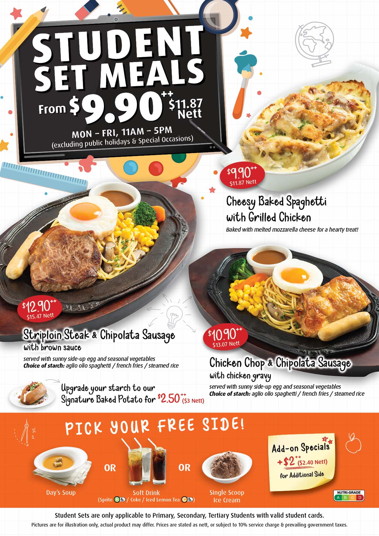 Student Set Meals EG